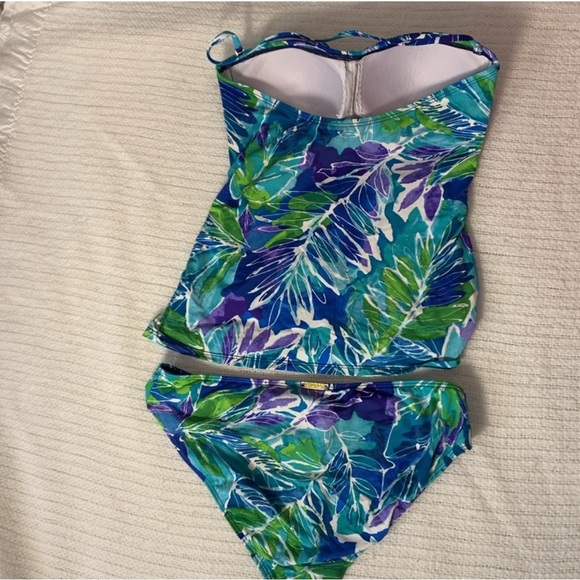 Tropical Print Swimsuit Set by Ralph Lauren Sz 8 - Picture 2 of 4